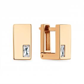 Золотые серьги Мастер Бриллиант 01M002-0951-0001-010 с фианитом 01M002-0951-0001-010 фото