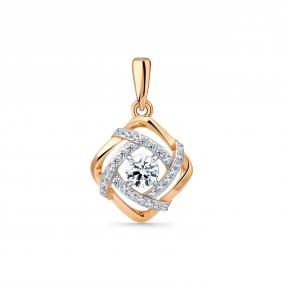 Золотая подвеска Мастер Бриллиант 01M003-0989-0001-011 с фианитом 01M003-0989-0001-011 фото
