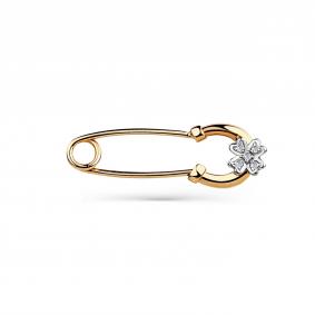 Золотая булавка Мастер Бриллиант 01M007-0010-0001-011 с фианитом 01M007-0010-0001-011 фото