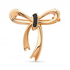 Золотая брошь Мастер Бриллиант 01M007-0045-0005-012 с фианитом 01M007-0045-0005-012 фото