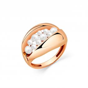 Золотое кольцо Мастер Бриллиант 01M01-3-424-0500-010 с жемчугом 01M01-3-424-0500-010 фото