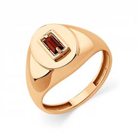Золотое кольцо Мастер Бриллиант 01M01-3-660-0300-010 с гранатом 01M01-3-660-0300-010 фото