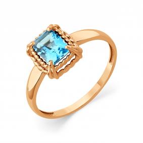 Золотое кольцо Мастер Бриллиант 01M01-3-676-1300-010 с топазом 01M01-3-676-1300-010 фото