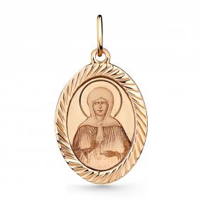 Золотая подвеска-иконка Святая блаженная Матрона Мастер Бриллиант 01M010-0225-3000-010 01M010-0225-3000-010 фото