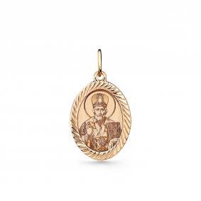 Золотая подвеска-иконка Святитель Николай Чудотворец Мастер Бриллиант 01M010-0226-3000-010 01M010-0226-3000-010 фото