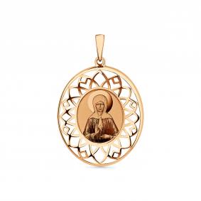 Золотая подвеска-иконка Святая блаженная Матрона Мастер Бриллиант 01M010-0240-3000-010 01M010-0240-3000-010 фото