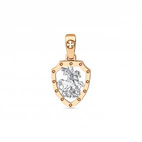 Золотая подвеска-иконка Великомученик Георгий Победоносец Мастер Бриллиант 01M010-0257-0000-011 01M010-0257-0000-011 фото