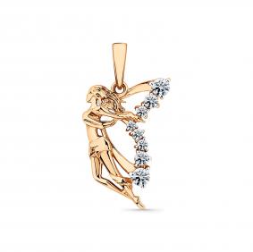 Золотая подвеска Мастер Бриллиант 01M010-0267-0001-011 с фианитом 01M010-0267-0001-011 фото