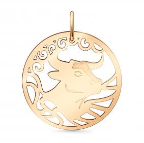 Золотая подвеска Знак Зодиака Телец Мастер Бриллиант 01M010-0271-0000-010 01M010-0271-0000-010 фото