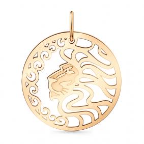 Золотая подвеска Знак зодиака Лев Мастер Бриллиант 01M010-0274-0000-010 01M010-0274-0000-010 фото