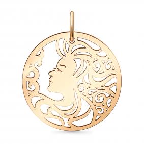 Золотая подвеска Знак зодиака Дева Мастер Бриллиант 01M010-0275-0000-010 01M010-0275-0000-010 фото