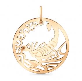 Золотая подвеска Знак зодиака Скорпион Мастер Бриллиант 01M010-0277-0000-010 01M010-0277-0000-010 фото