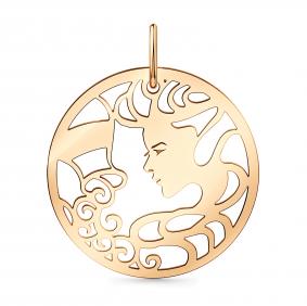 Золотая подвеска Знак зодиака Водолей Мастер Бриллиант 01M010-0280-0000-010 01M010-0280-0000-010 фото