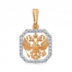 Золотая подвеска Мастер Бриллиант 01M010-0344-0001-011 с фианитом 01M010-0344-0001-011 фото