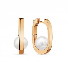 Золотые серьги Мастер Бриллиант 01M02-3-488-0500-110 с жемчугом 01M02-3-488-0500-110 фото