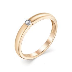 Золотое кольцо Мастер Бриллиант 01M1-101-222 с бриллиантом 01M1-101-222 фото