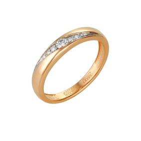 Золотое кольцо Мастер Бриллиант 01M1-101-223 с бриллиантом 01M1-101-223 фото