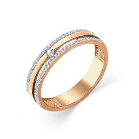 Золотое кольцо Мастер Бриллиант 01M1-101-238 с бриллиантом 01M1-101-238 фото