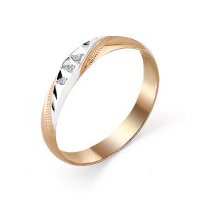 Золотое кольцо Мастер Бриллиант 01M1-102-30 с бриллиантом 01M1-102-30 фото