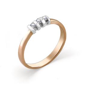 Золотое кольцо Мастер Бриллиант 01M1-104-101 с бриллиантом 01M1-104-101 фото