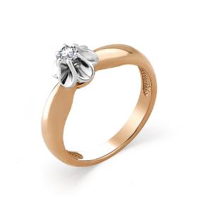 Золотое кольцо Мастер Бриллиант 01M1-104-274 с бриллиантом 01M1-104-274 фото