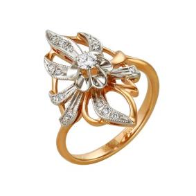 Золотое кольцо Мастер Бриллиант 01M1-104-585 с бриллиантом 01M1-104-585 фото