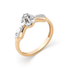 Золотое кольцо Мастер Бриллиант 01M1-104-794 с бриллиантом 01M1-104-794 фото