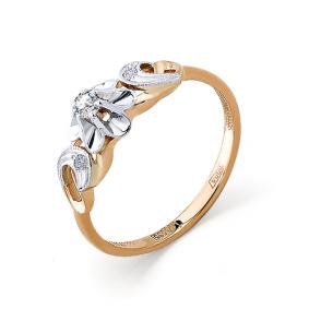 Золотое кольцо Мастер Бриллиант 01M1-104-820 с бриллиантом 01M1-104-820 фото