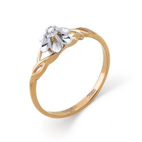 Золотое кольцо Мастер Бриллиант 01M1-104-825 с бриллиантом 01M1-104-825 фото