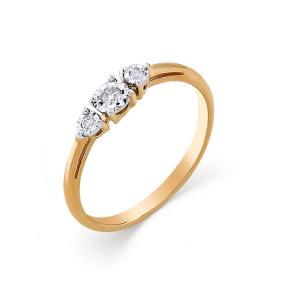 Золотое кольцо Мастер Бриллиант 01M1-104-877 с бриллиантом 01M1-104-877 фото