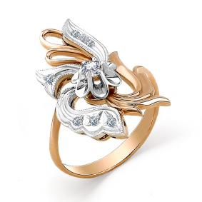 Золотое кольцо Мастер Бриллиант 01M1-104-99 с бриллиантом 01M1-104-99 фото