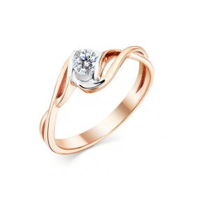 Золотое помолвочное кольцо Мастер Бриллиант с бриллиантом 01M1-104-998/1 01M1-104-998/1 фото