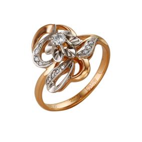 Золотое кольцо Мастер Бриллиант 01M1-105-103 с бриллиантом 01M1-105-103 фото