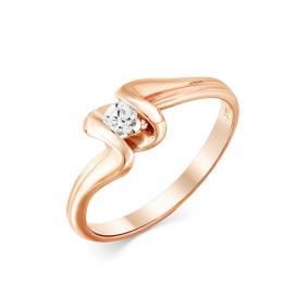 Золотое кольцо Мастер Бриллиант 01M1-105-125 с бриллиантом 01M1-105-125 фото