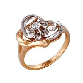 Золотое кольцо Мастер Бриллиант 01M1-105-137 с бриллиантом 01M1-105-137 фото