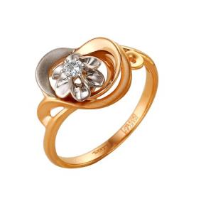 Золотое кольцо Мастер Бриллиант 01M1-105-185 с бриллиантом 01M1-105-185 фото