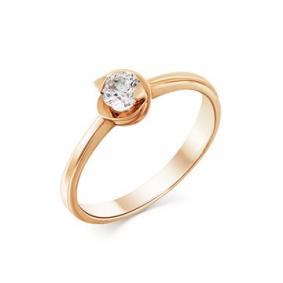 Золотое помолвочное кольцо Мастер Бриллиант с бриллиантом 01M1-105-21 01M1-105-21 фото