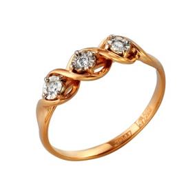 Золотое кольцо Мастер Бриллиант 01M1-105-267 с бриллиантом 01M1-105-267 фото