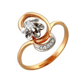 Золотое кольцо Мастер Бриллиант 01M1-105-293 с бриллиантом 01M1-105-293 фото