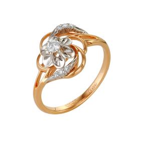 Золотое кольцо Мастер Бриллиант 01M1-105-31 с бриллиантом 01M1-105-31 фото