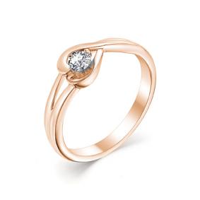 Золотое кольцо Мастер Бриллиант 01M1-105-385 с бриллиантом 01M1-105-385 фото