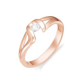 Золотое кольцо Мастер Бриллиант 01M1-105-386 с бриллиантом 01M1-105-386 фото