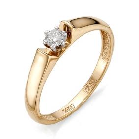 Золотое кольцо Мастер Бриллиант 01M1-105-388 с бриллиантом 01M1-105-388 фото
