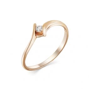 Золотое помолвочное кольцо Мастер Бриллиант с бриллиантом 01M1-105-436 01M1-105-436 фото