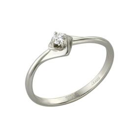 Золотое кольцо Мастер Бриллиант 01M1-105-457 с бриллиантом 01M1-105-457 фото