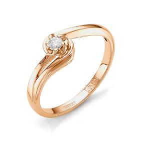 Золотое кольцо Мастер Бриллиант 01M1-105-459 с бриллиантом 01M1-105-459 фото