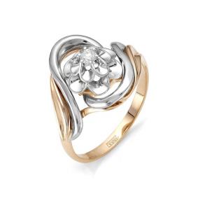 Золотое кольцо Мастер Бриллиант 01M1-105-481 с бриллиантом 01M1-105-481 фото