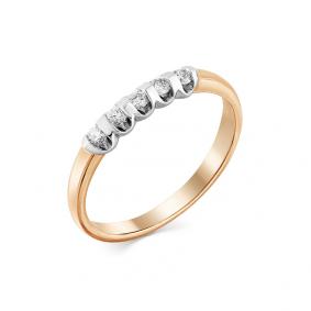 Золотое кольцо Мастер Бриллиант 01M1-105-501 с бриллиантом 01M1-105-501 фото