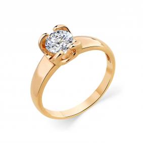 Золотое кольцо Мастер Бриллиант 01M1-105-561 с бриллиантом 01M1-105-561 фото