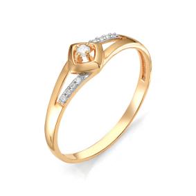 Золотое кольцо Мастер Бриллиант 01M1-105-703 с бриллиантом 01M1-105-703 фото